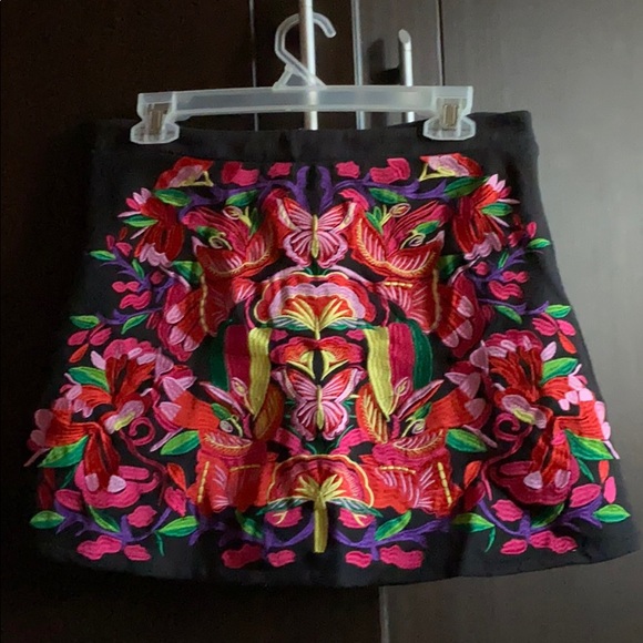 ASOS Dresses & Skirts - ASOS embroidered skirt size 6